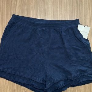 Cynthia rowley navy blue muslin shorts